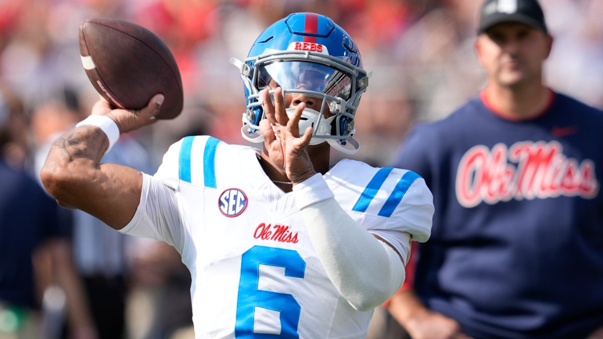 Trinidad Chambliss comes out firing as Ole Miss tests Georgia early