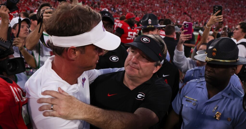 Lane Kiffin, Ole Miss. Kirby Smart, Georgia