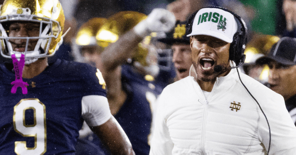 Notre Dame HC Marcus Freeman