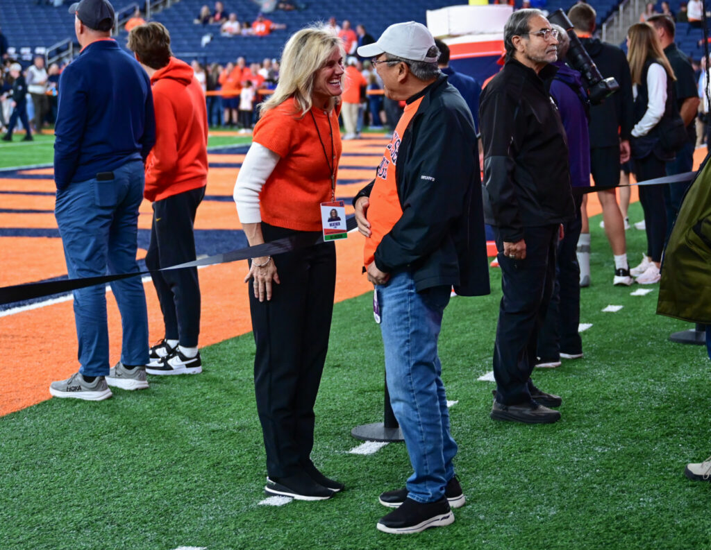 Former Pitt athletic director Heather Lyke in her new role at Syracuse. Oct. 18, 2025 - Ed Thompson / PSN