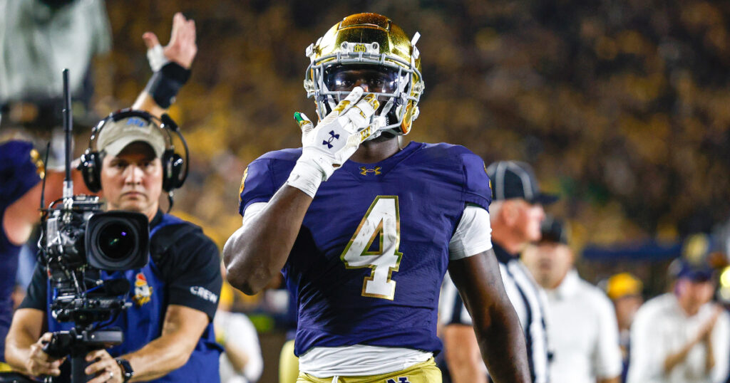 Notre Dame RB Jeremiyah Love Texas A&M