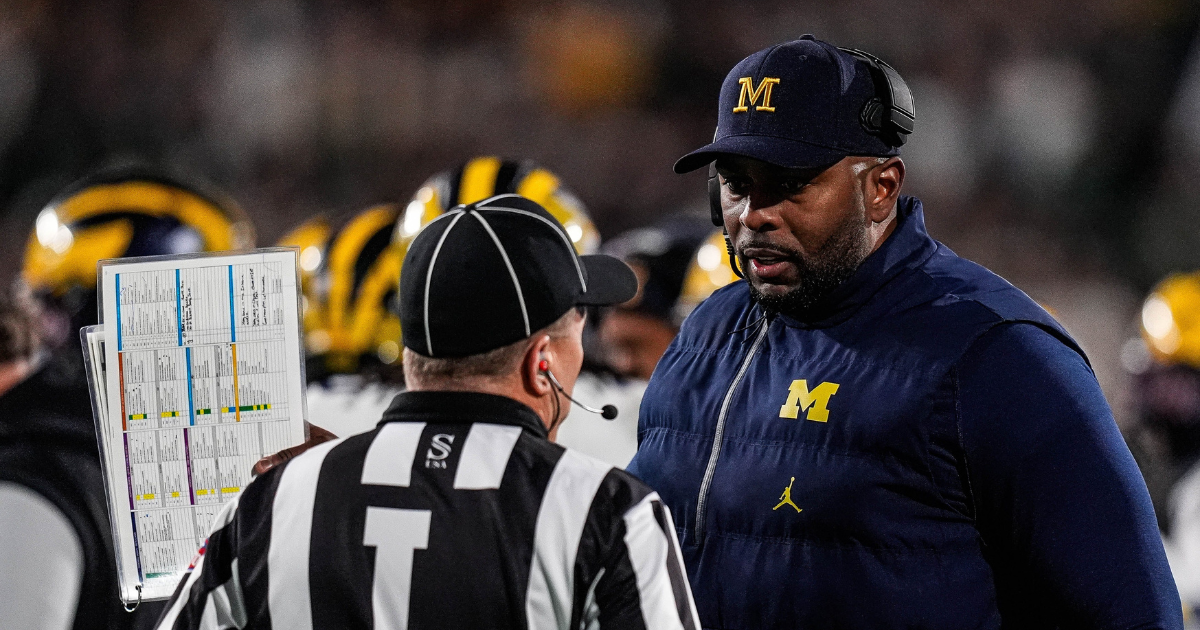 WATCH: Sherrone Moore, Michigan players react to win over MSU