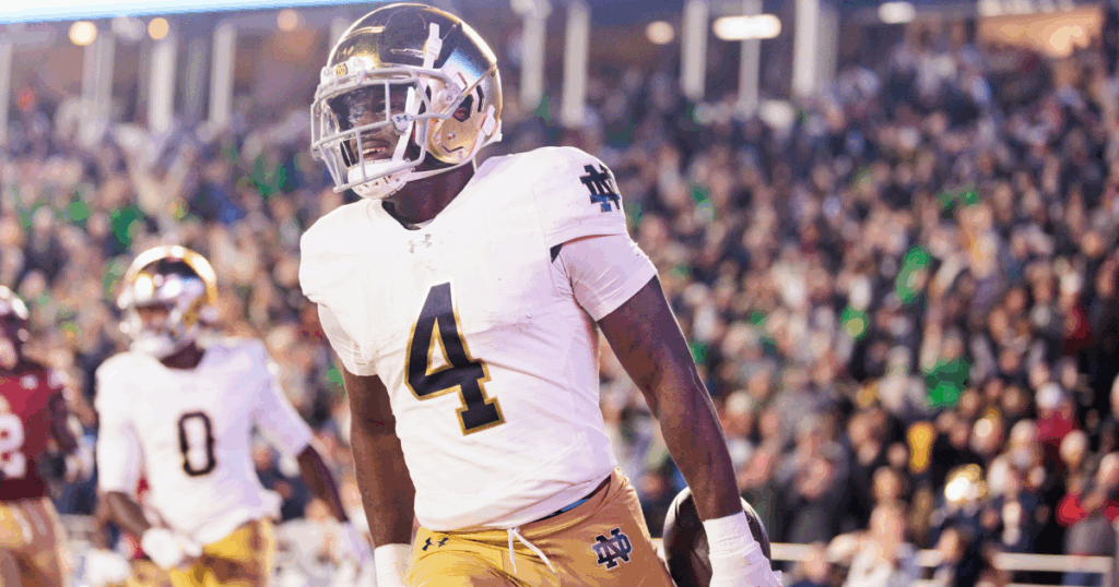 Notre Dame running back Jeremiyah Love