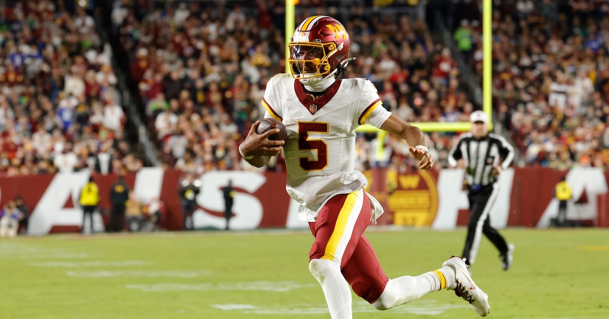 Jayden Daniels injury update: Washington Commanders QB helped off after gruesome dislocation