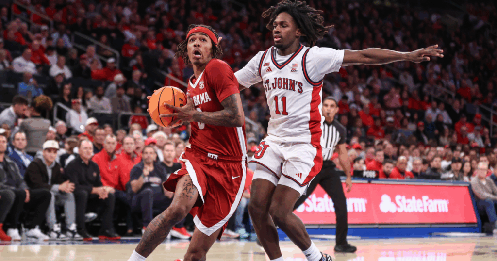 Alabama guard Labaron Philon vs. St. John's (Wendell Cruz / Imagn Images)
