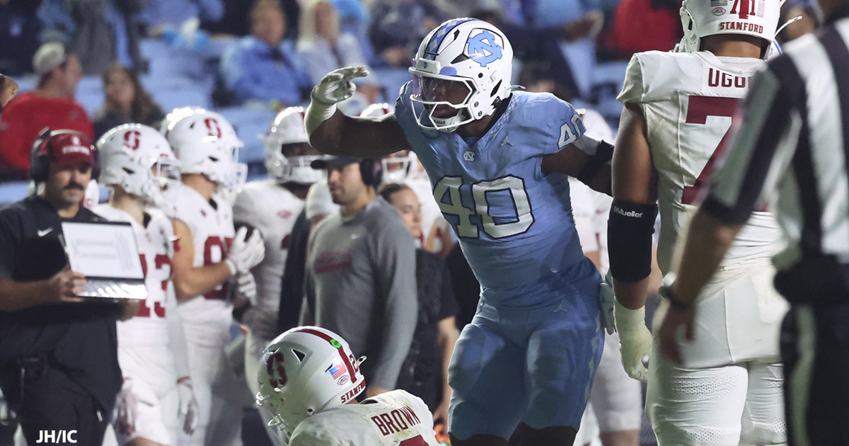 UNC Defensive End Tyler Thompson Playing With 'Effort and Violence' UNC Defensive End Tyler Thompson Playing With 'Effort and Violence'