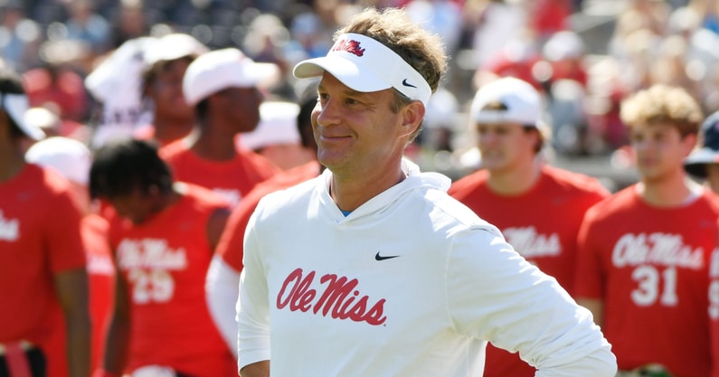 Ole Miss head coach Lane Kiffin (Photo: © Petre Thomas-Imagn Images)