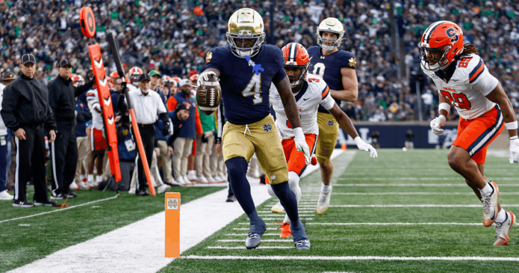 Notre Dame running back Jeremiyah Love