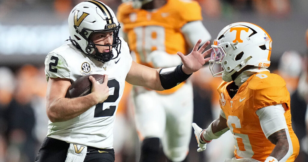 Vanderbilt QB Diego Pavia vs. Tennessee