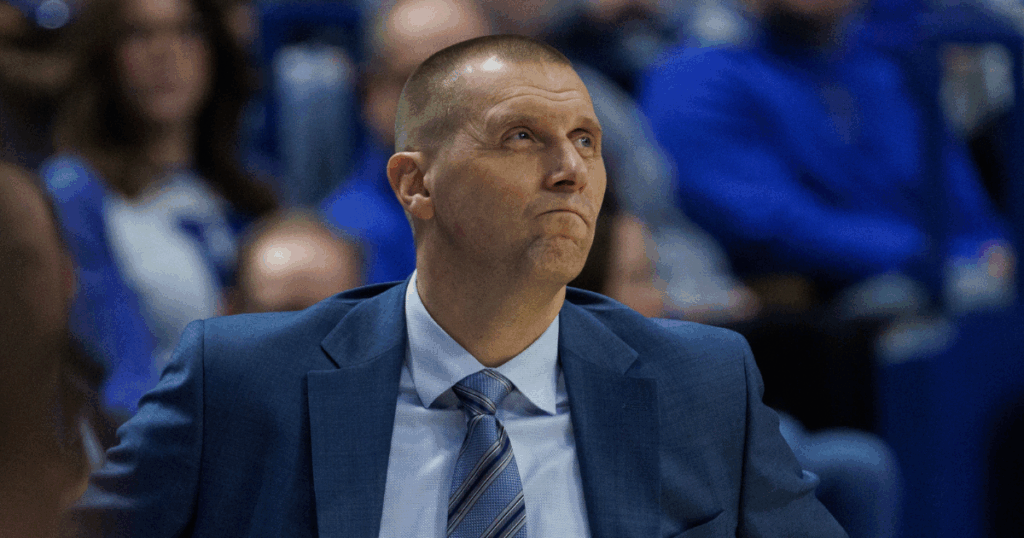 Mark Pope during Kentucky's win over NC Central - Photo by Crawford Ifland, Kentucky Sports Radio/On3