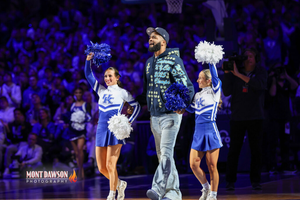 Former Kentucky guard Aaron Harrison is the Y at Rupp Arena, via Mont Dawson, KSR