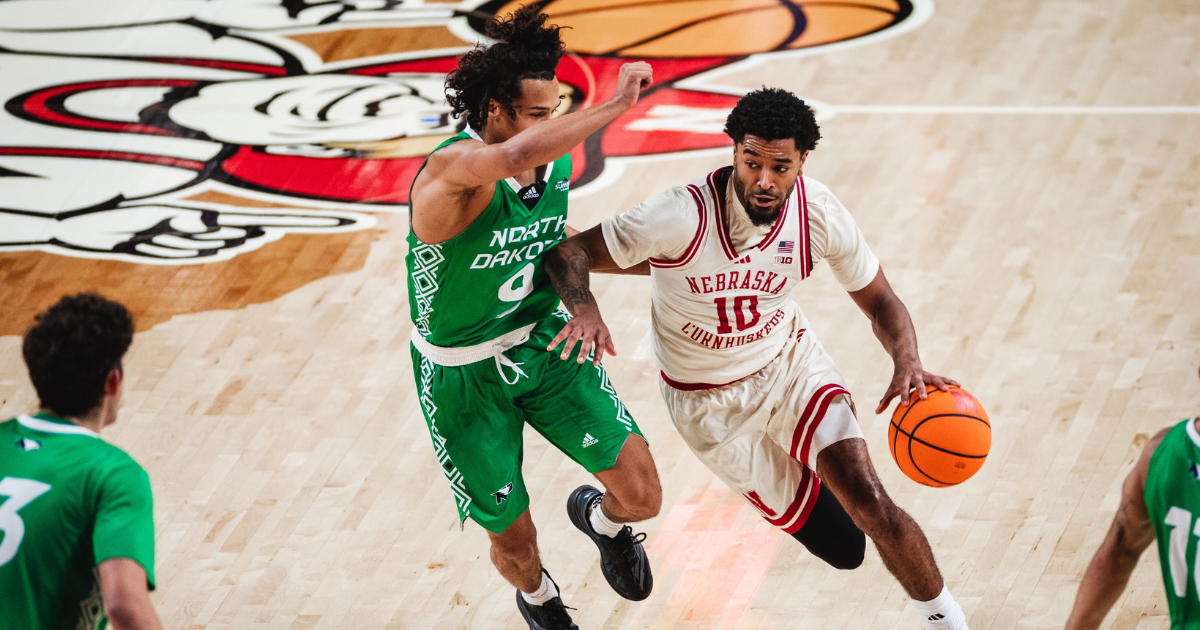 No. 15 Nebraska shakes off bad first half, stays undefeated with win over North Dakota