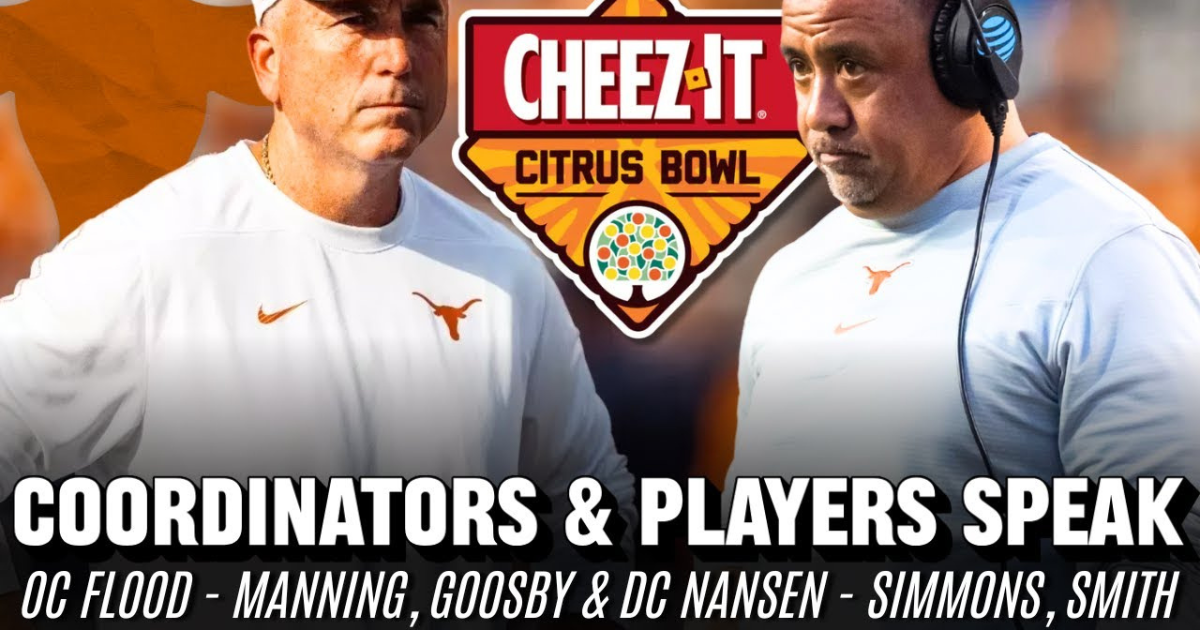 VIDEO: Texas Coordinators & Players Speak Before Cheez-It Citrus Bowl - On3