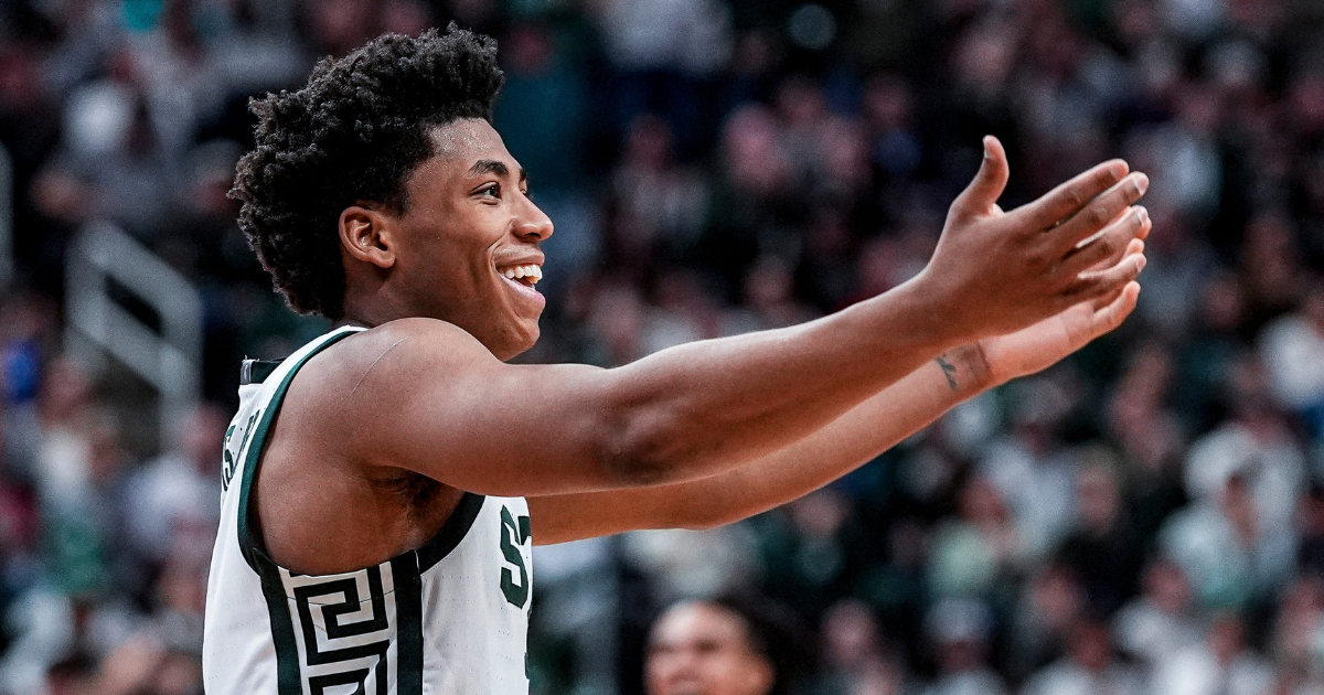 Michigan State PG Jeremy Fears’ career night leads Spartans to blowout win over Indiana