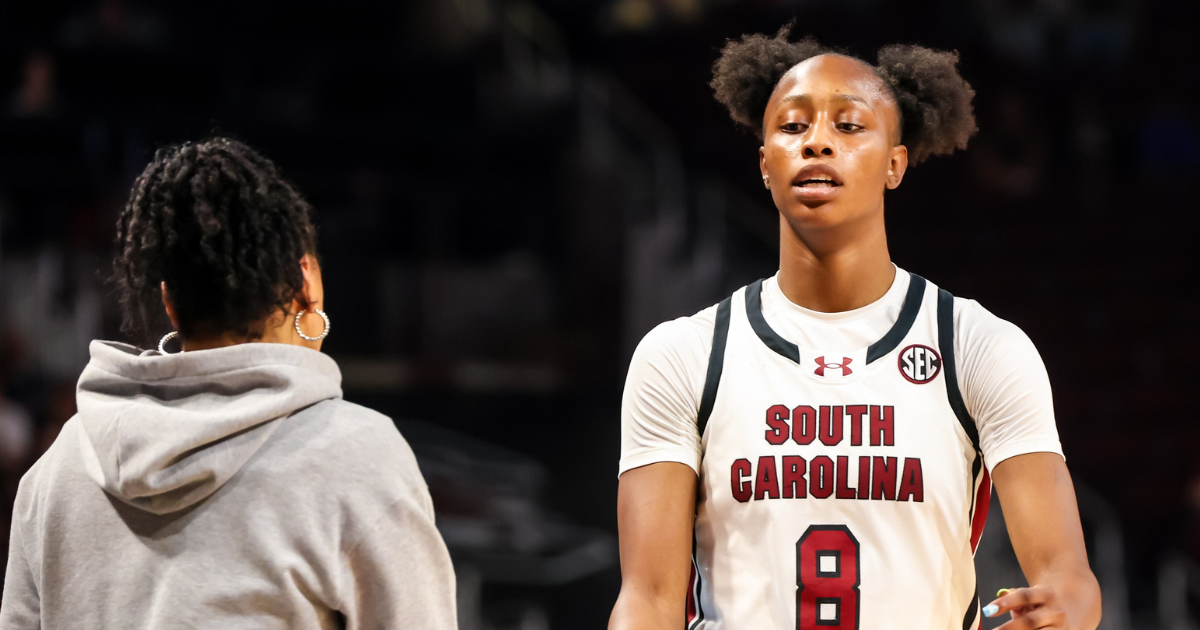 South Carolina women's basketball star earns spot on SportsCenter Top 10 for huge block during Gamecocks' win over Texas