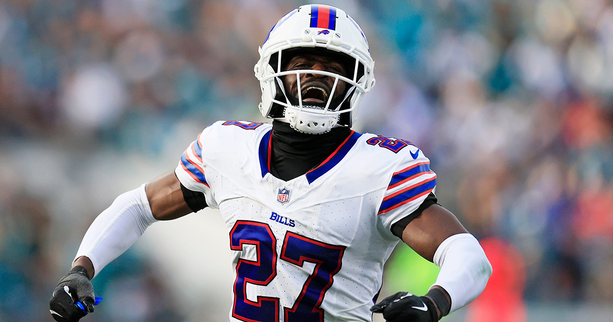 WATCH: Tre'Davious White slams helmet down in front of referee, called for costly penalty vs. Broncos