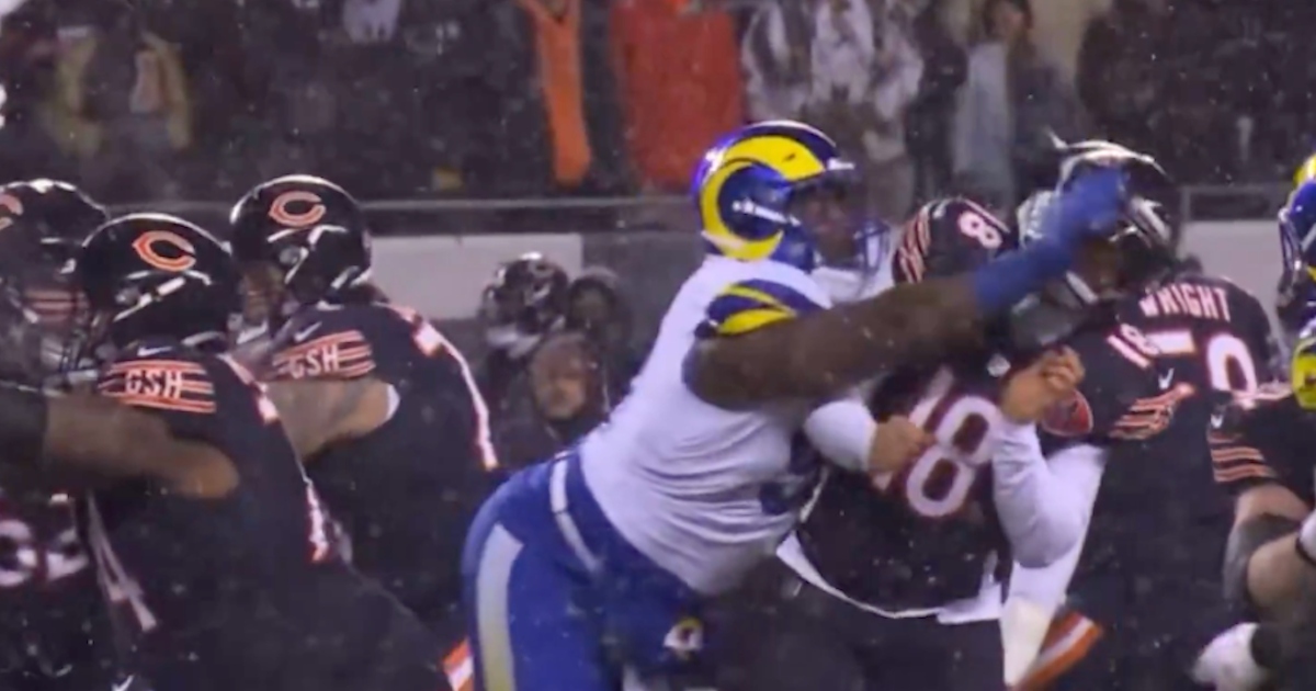 Terry McAulay says officials missed roughing the passer penalty on Caleb Williams vs. Rams