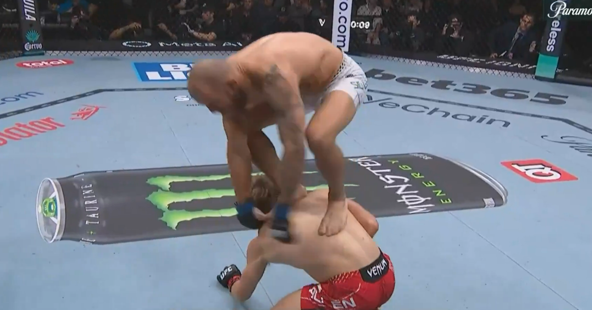 WATCH: Jean Silva jumps wildly off Arnold Allen's back during UFC 324 in Las Vegas