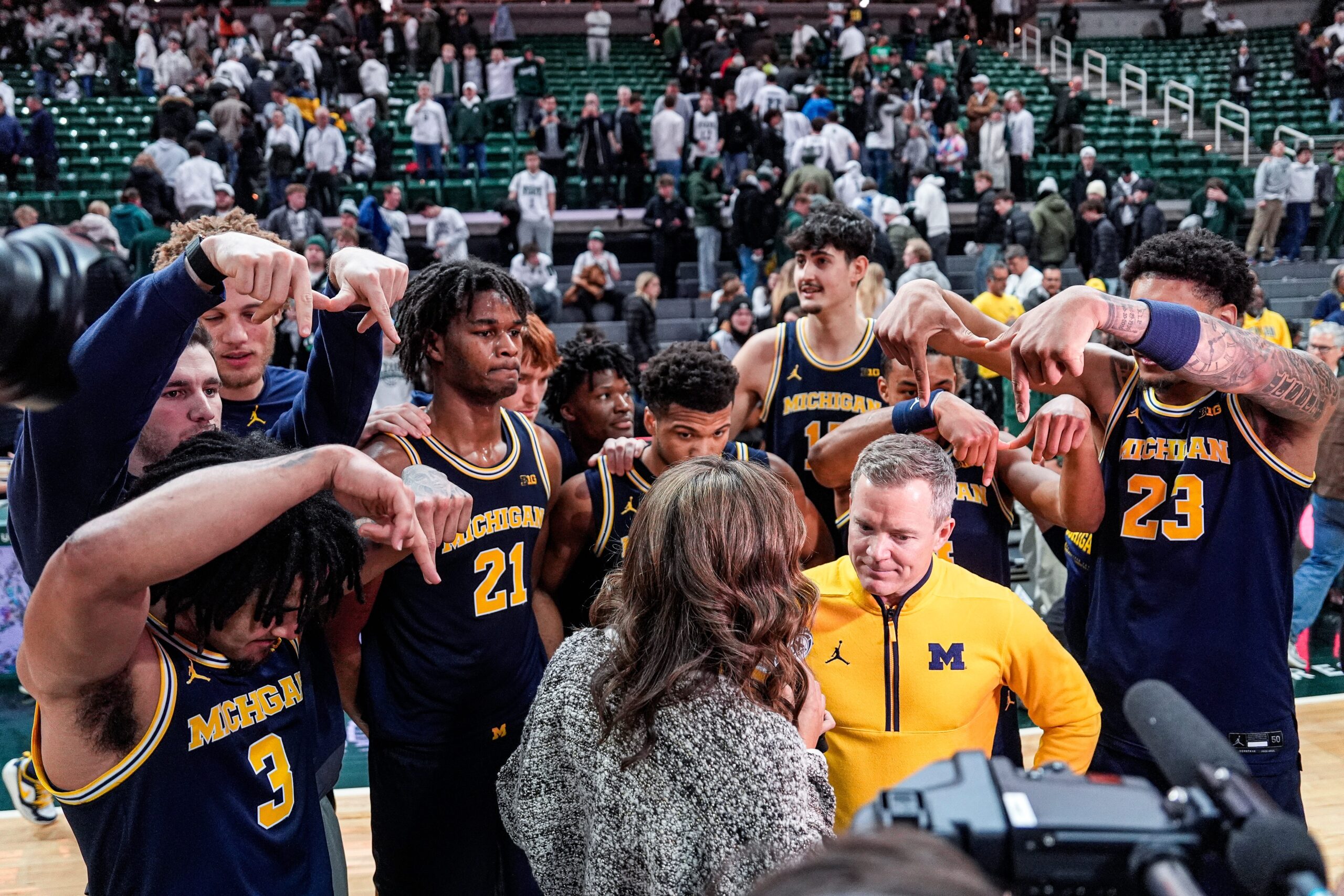 Everything Dusty May said after Michigan’s 83-71 win over Michigan State
