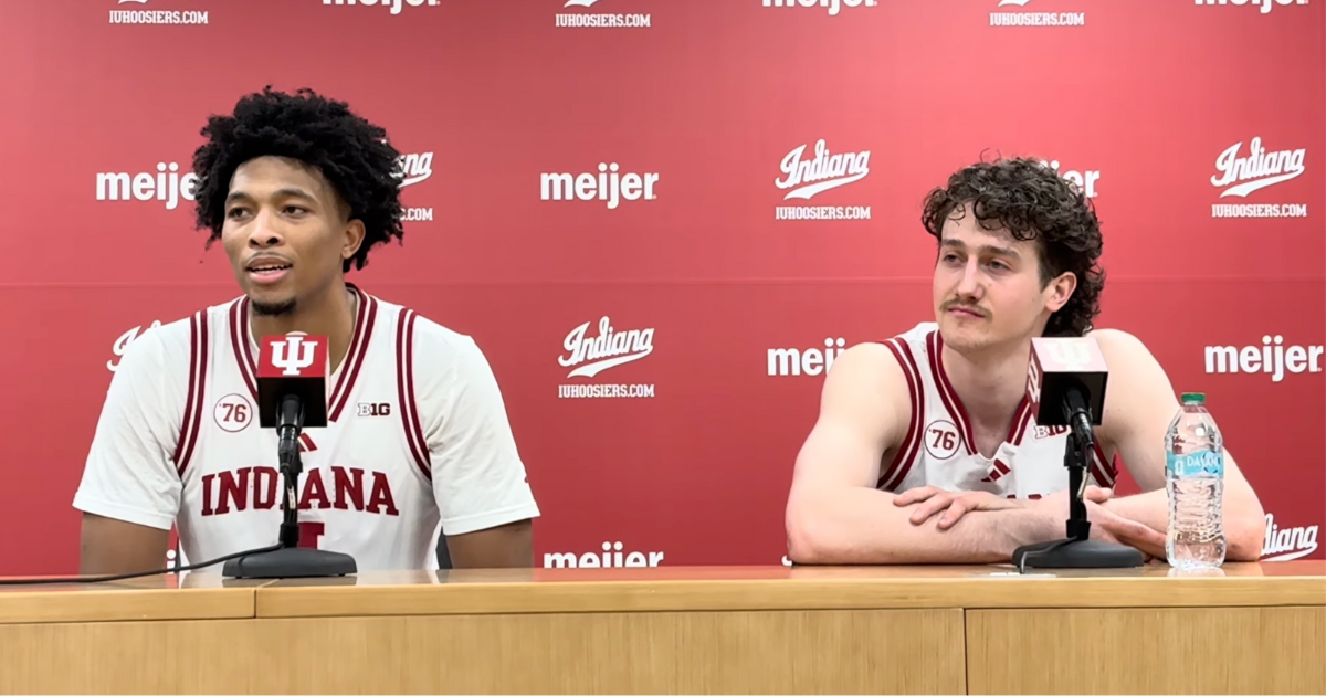 Player Q&A: Conor Enright, Sam Alexis react to Indiana’s overtime win over Wisconsin