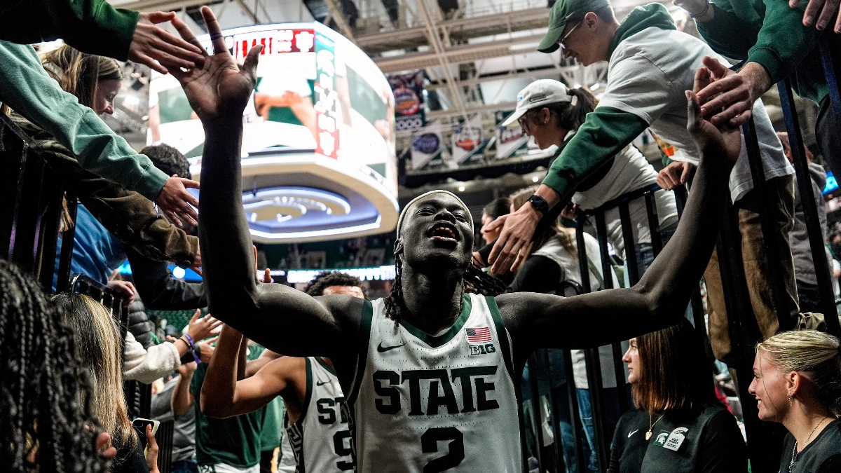 Michigan State’s Kur Teng: posterized, energized and wants to keep it going at Wisconsin