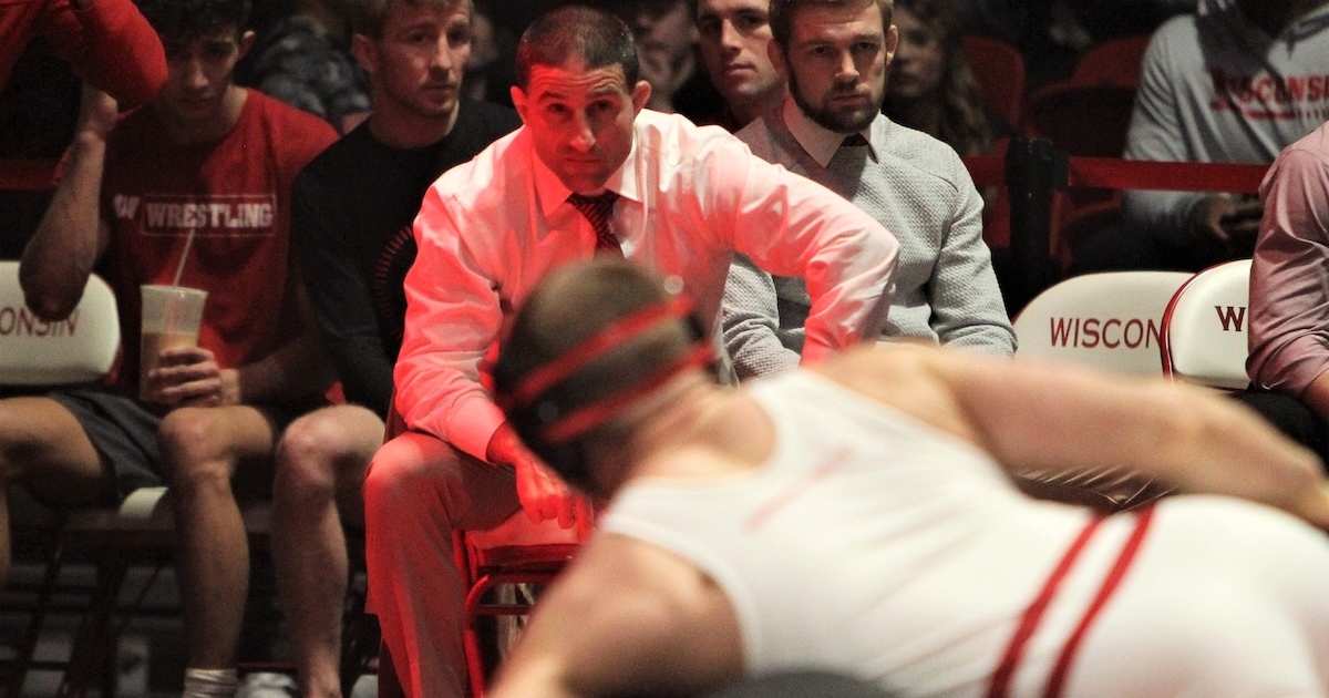 Chris Bono credits ‘resilient’ Wisconsin wrestlers in bounce back, upset win over No. 10 Michigan