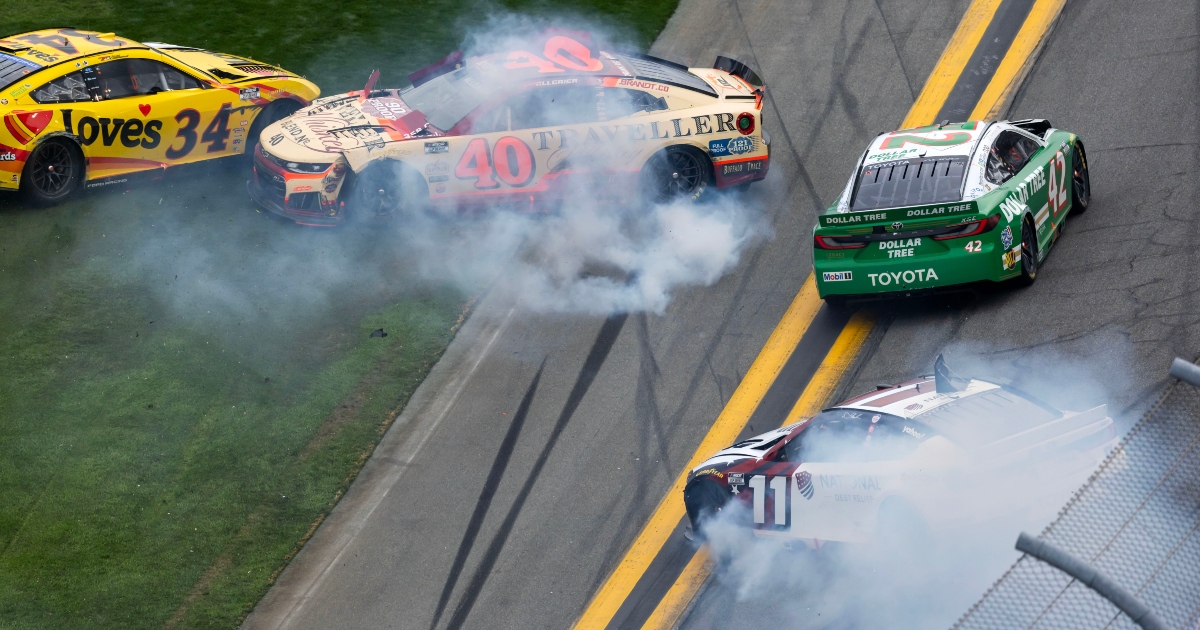 Denny Hamlin offers to share blame with Justin Allgaier for massive 20-car Daytona 500 wreck