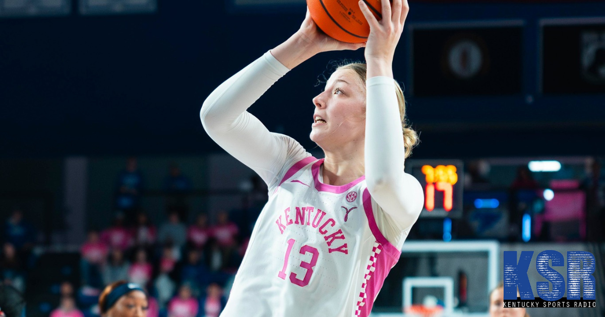 Clara Strack is three blocks away from breaking her own Kentucky single-season blocks record