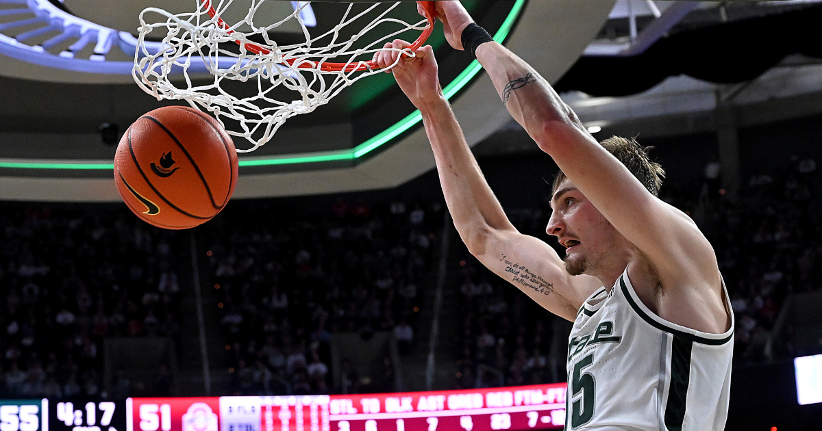 Career scoring game against OSU has Michigan State center Carson Cooper feeling confident moving forward