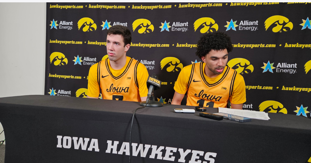 Iowa players discuss the win over Ohio State