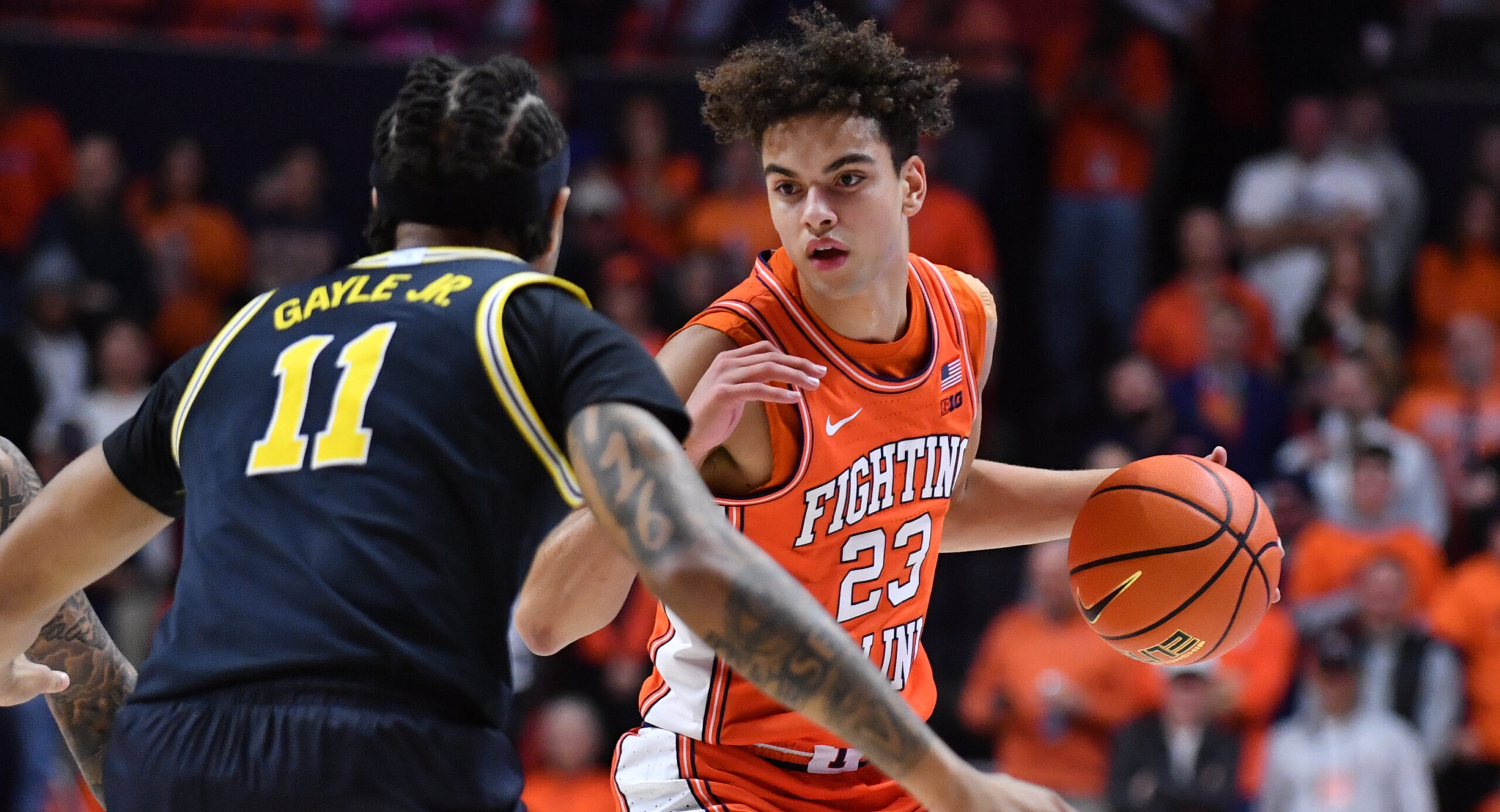 Michigan pulls away from Illinois 84-70 as Morez Johnson shines in return to Champaign