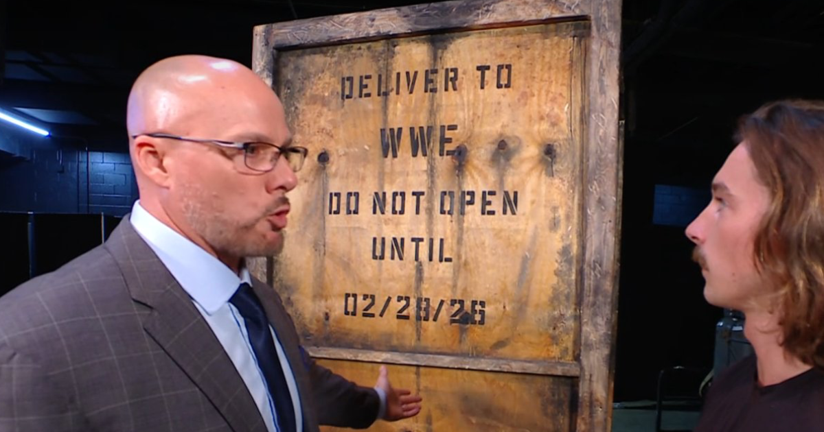 Former AEW star makes WWE debut at Elimination Chamber, appears in teased crate