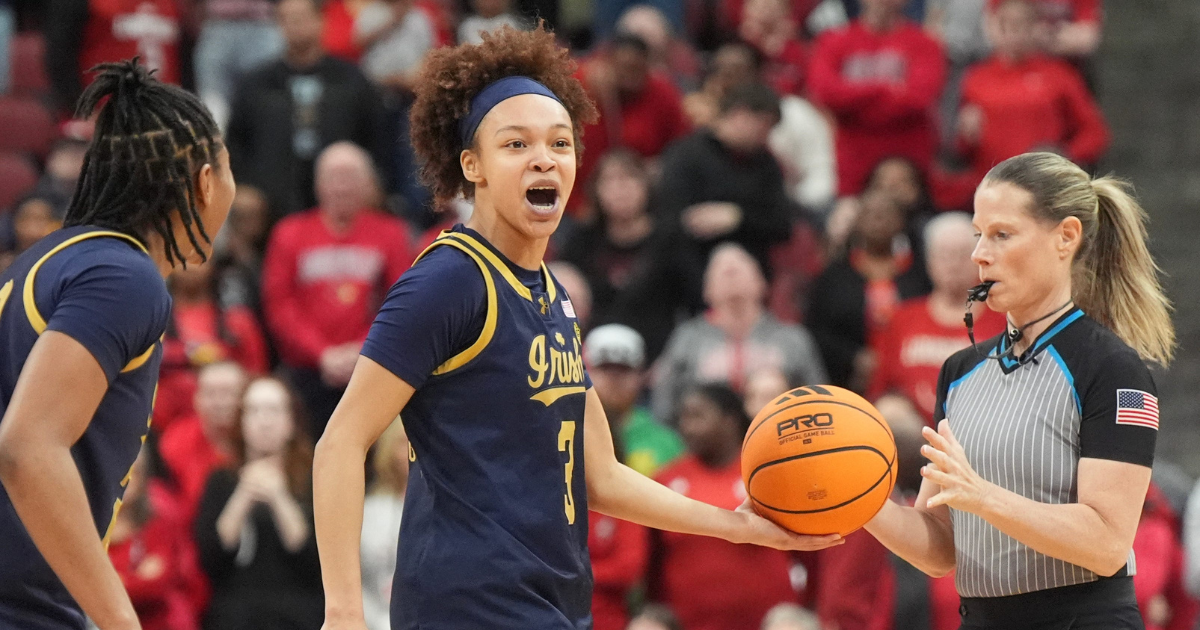 Hannah being Hannah: Hidalgo, Notre Dame save best for last in regular season finale upset at No. 10 Louisville