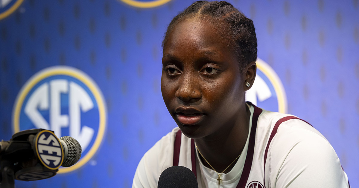 Fatmata Janneh injury update: Texas A&M star leaves SEC women's basketball tournament after scary play