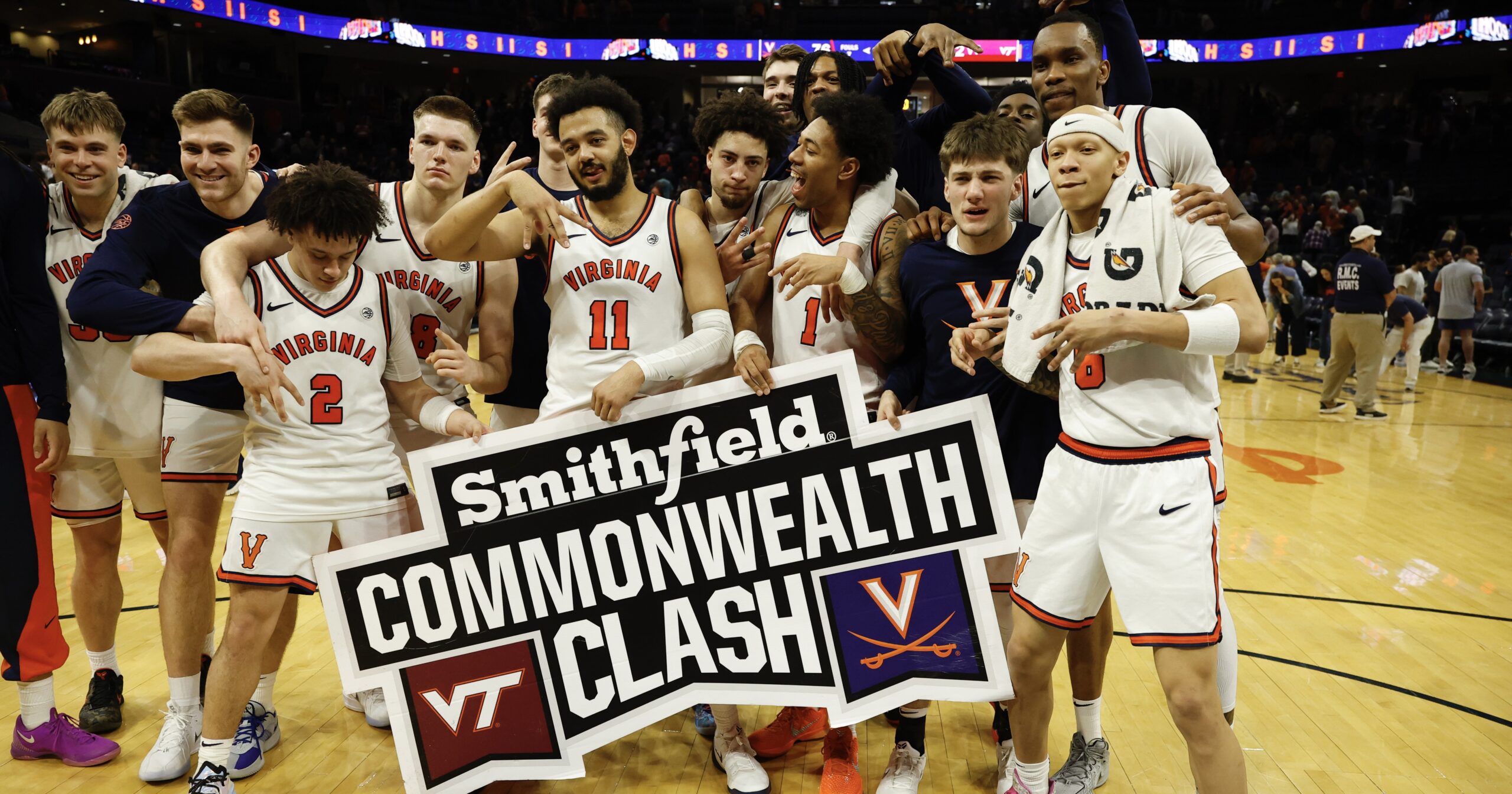 No. 13 UVa outlasts VT 76-72 in regular-season finale