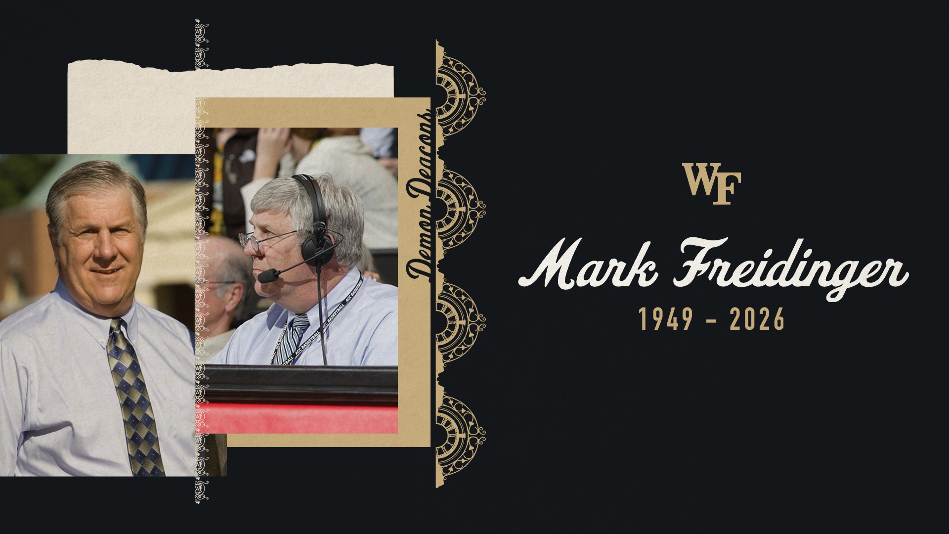 Mark Friedman Ringer Longtime Wake Forest radio analyst Mark Freidinger passes away - On3