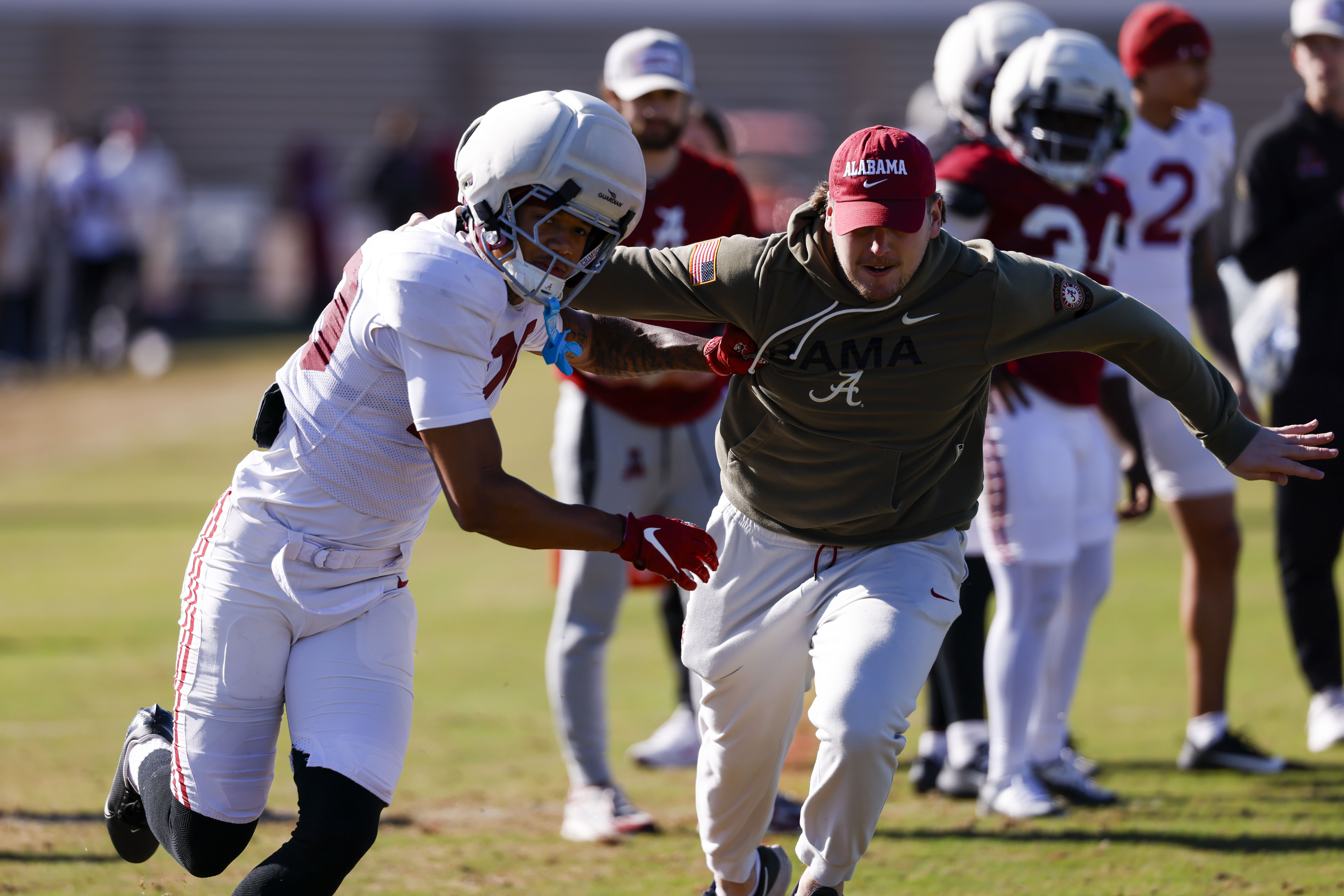 Photo Gallery: Alabama puts on full pads for Practice 4 of spring