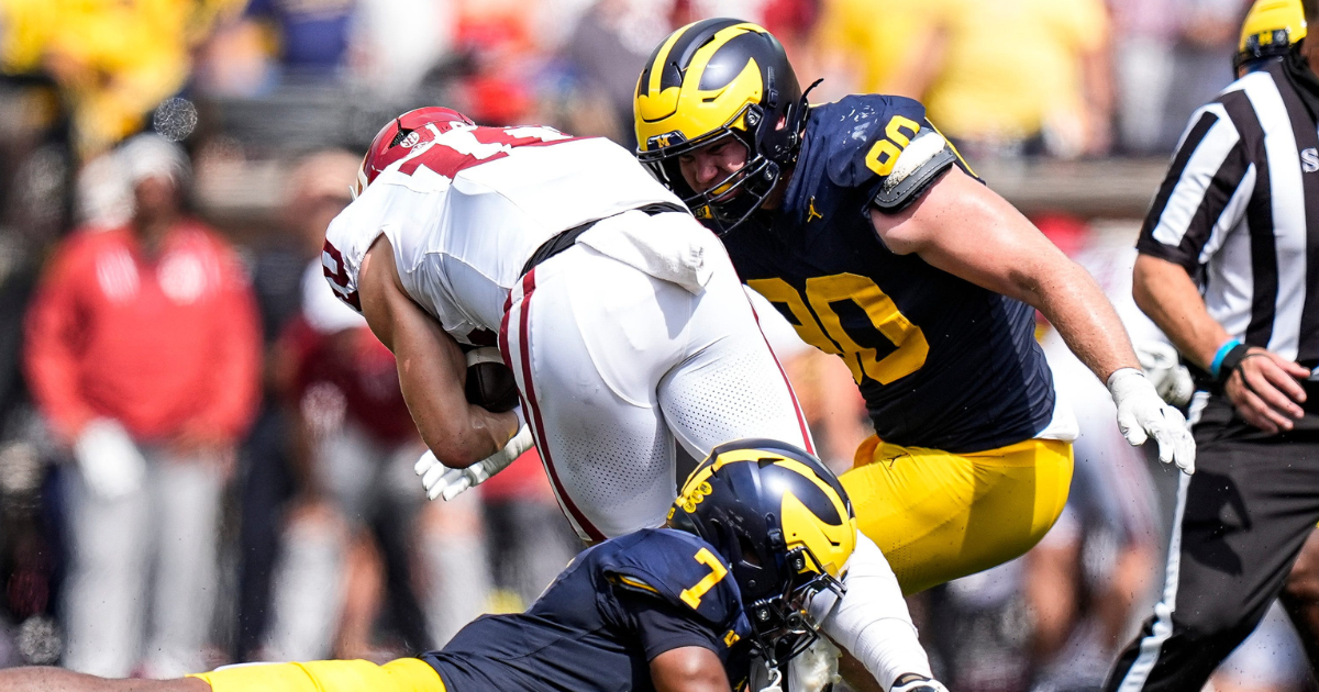 Michigan DE John Henry Daley nickname: 'Vanilla Gorilla' feasts