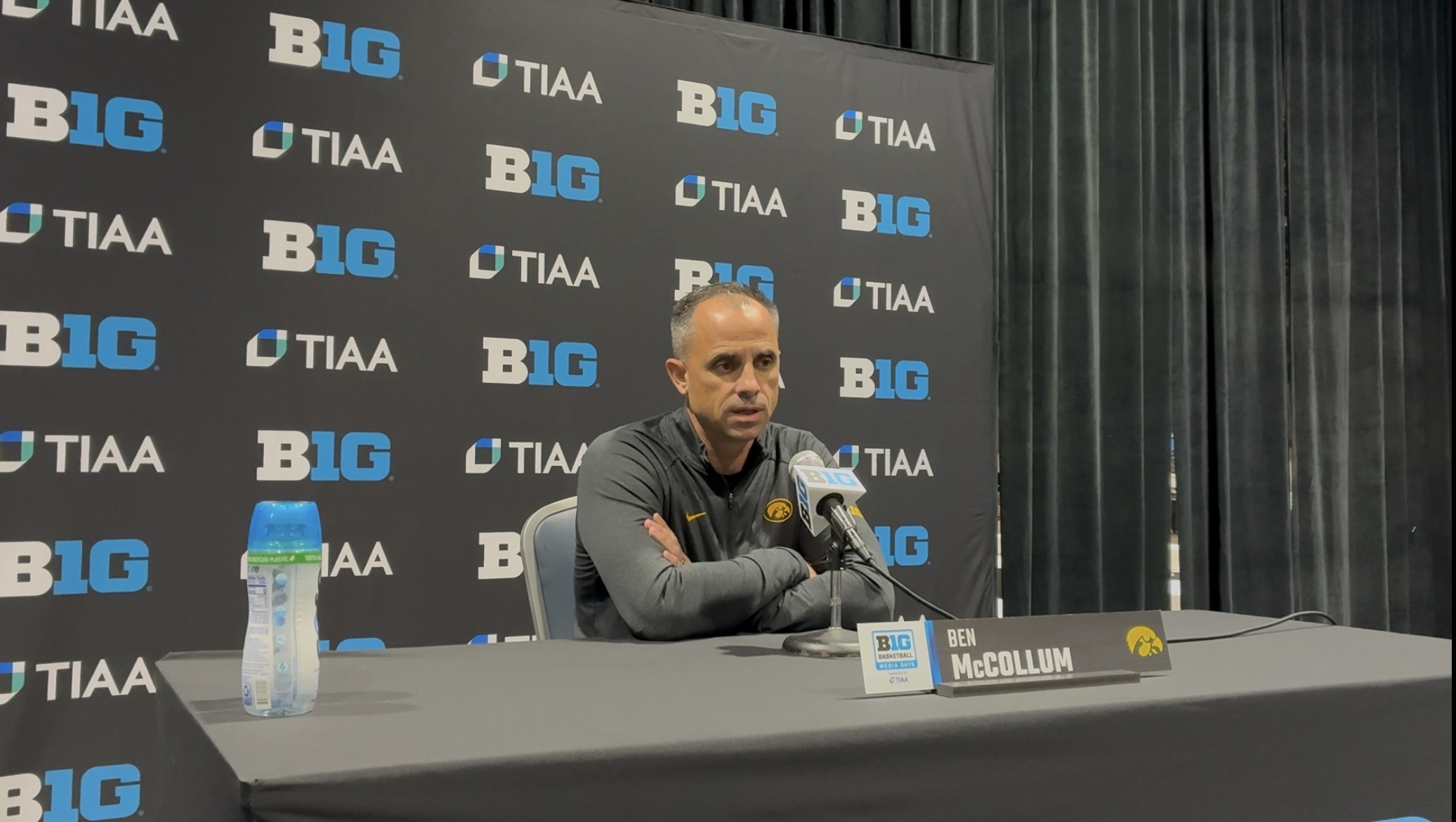 Ben McCollum talks at Big Ten Media Days