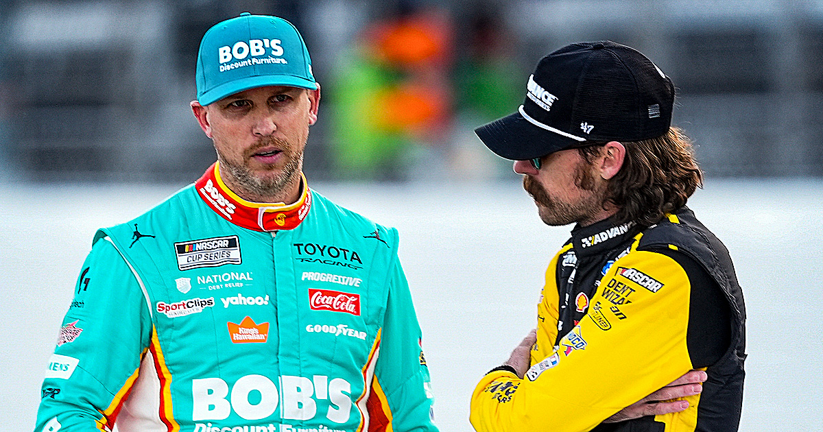 Gibsbs Denny Hamlin, Ryan Blaney penalized before Ty Gibbs wrecks at Charlotte ...