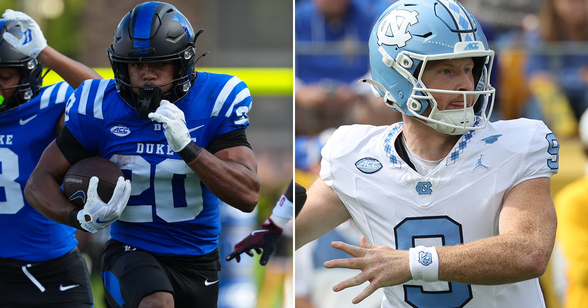 UNC vs. Duke Football Preview: Tar Heels Eye Victory Bell, Back-to-Back Road Wins UNC vs. Duke Football Preview: Tar Heels Eye Victory Bell, Back-to-Back Road Wins