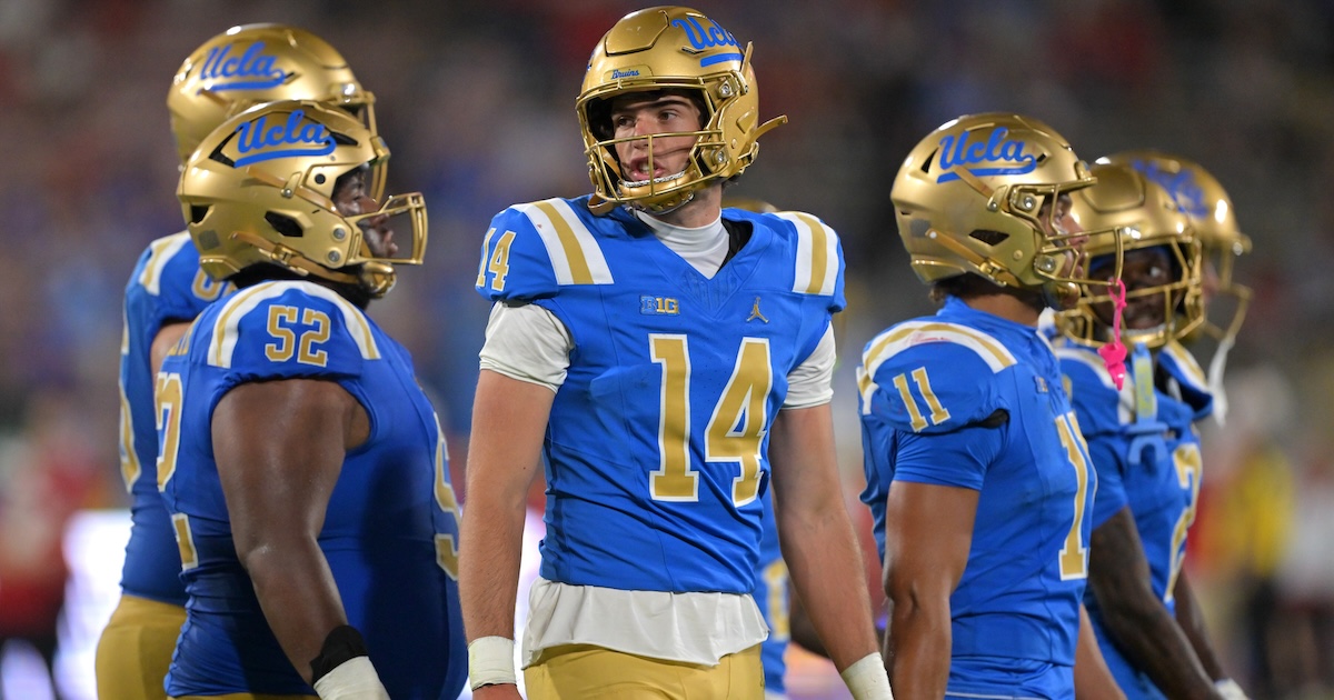 UCLA quarterback Ty Dieffenbach injured just before halftime against Michigan State