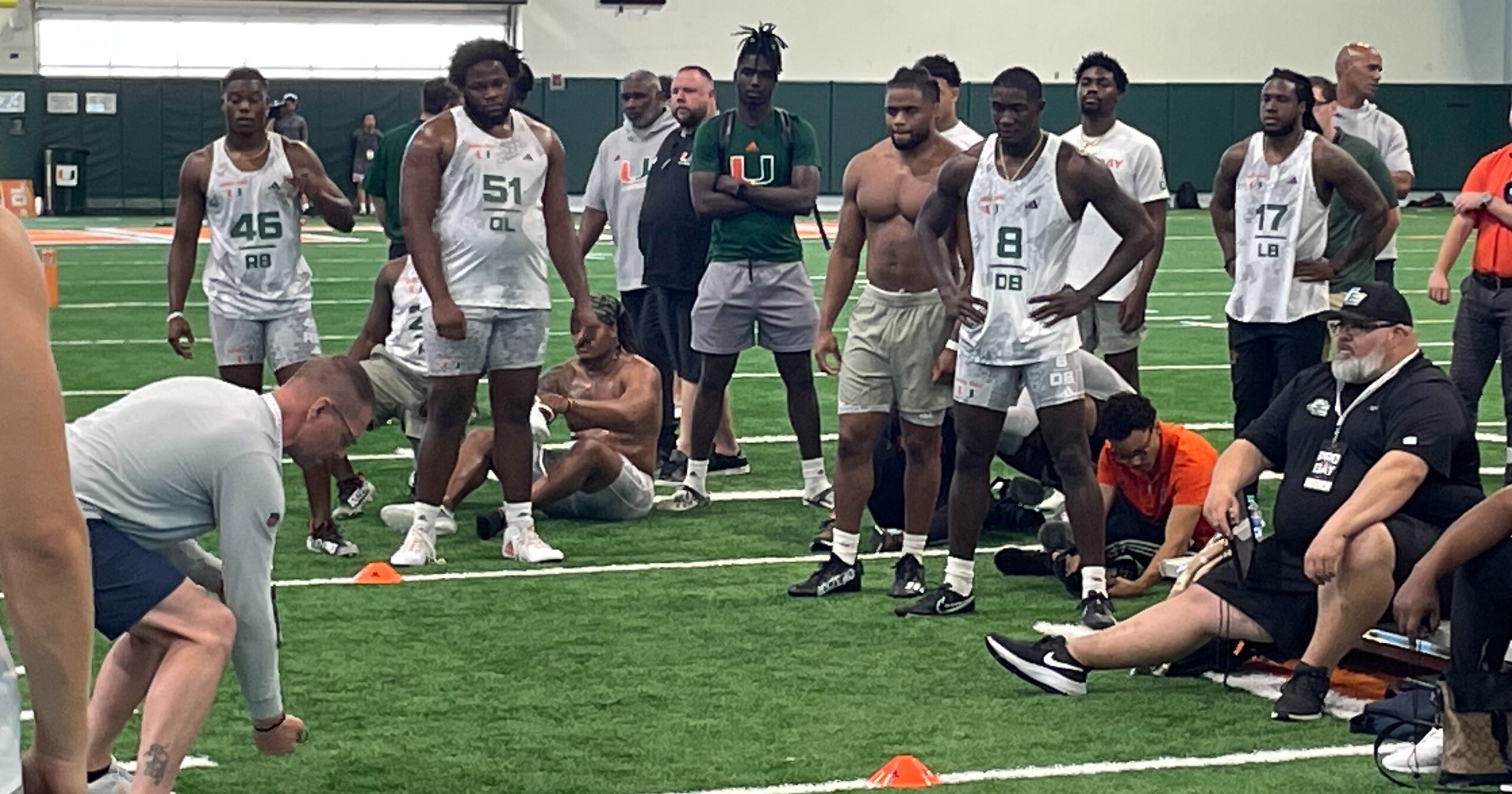 Miami Pro Day Hurricanes work out to impress NFL scouts