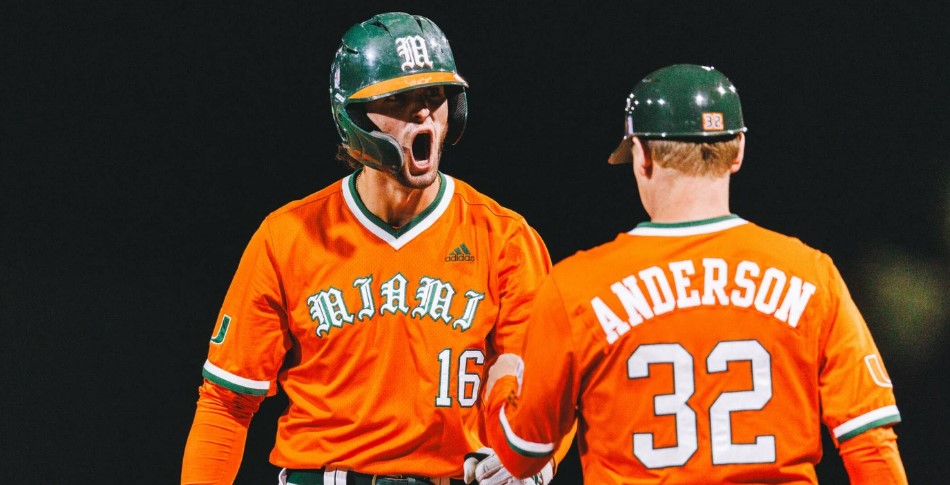 Miami Baseball Evens Series Against No. 5 FSU with Explosive Offense