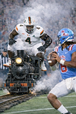 Miami player charges on black locomotive.png