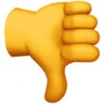 Image result for downward thumb emoji