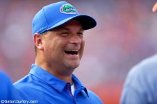 University-of-Florida-co-offensive-coordinator-Billy-Gonzales-laughing-on-the-field-prior-to-t...jpg