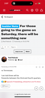 Insider Note - For those going to the game on Saturday, there will be something new  Georgia B...png