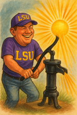 20250927_2100_LSU Fan's Sunshine Pump_simple_compose_01k66x9m2nfe6admxnfw1145nj.png
